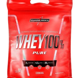 Whey 100% Pure Pouch 900g Cookies and Cream Integralmédica