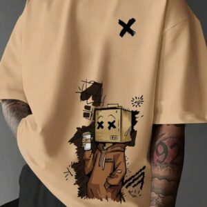 Camiseta Masculina Adulto Infantil Plus Size Casual Street Wear Algodão Premium