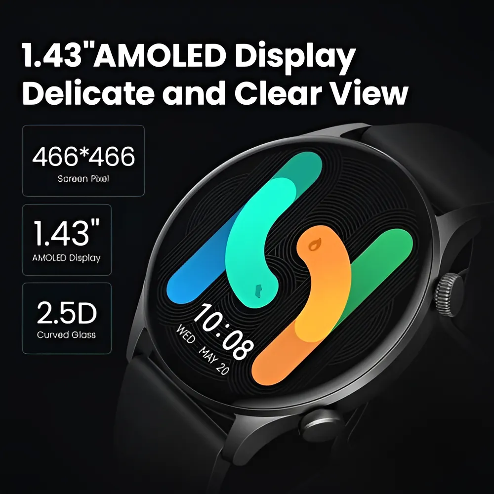 Smartwatch Haylou Ls16 Solar Plus RT3 tela de 1.43" - Imagem 6