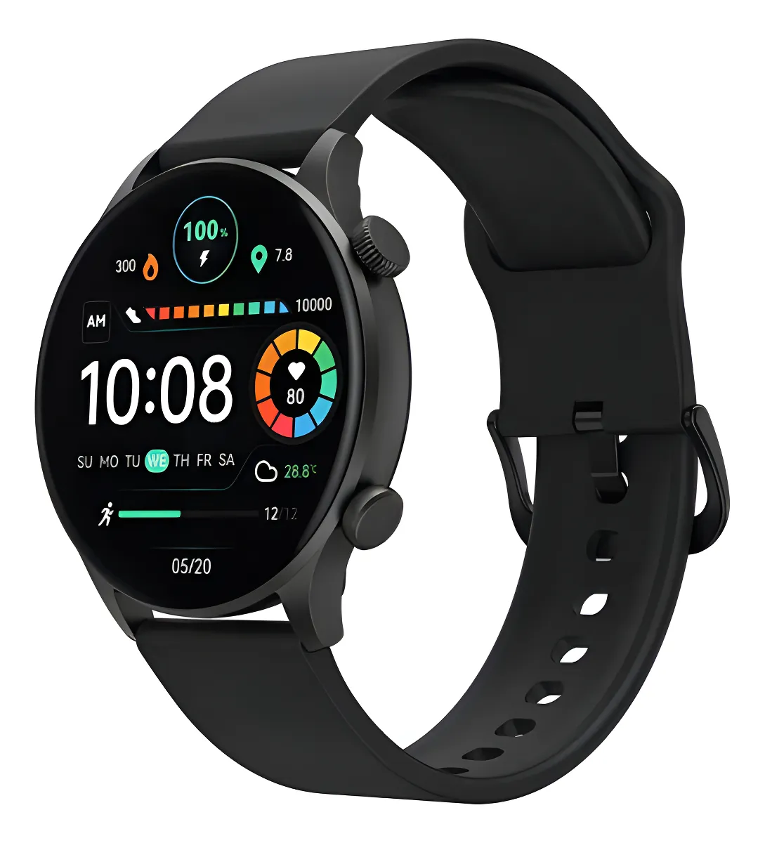 Smartwatch Haylou Ls16 Solar Plus RT3 tela de 1.43"