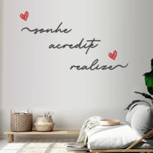 Sonhe Acredite Realize + Brinde Mdf Vazado 3 Mm Premium Preto